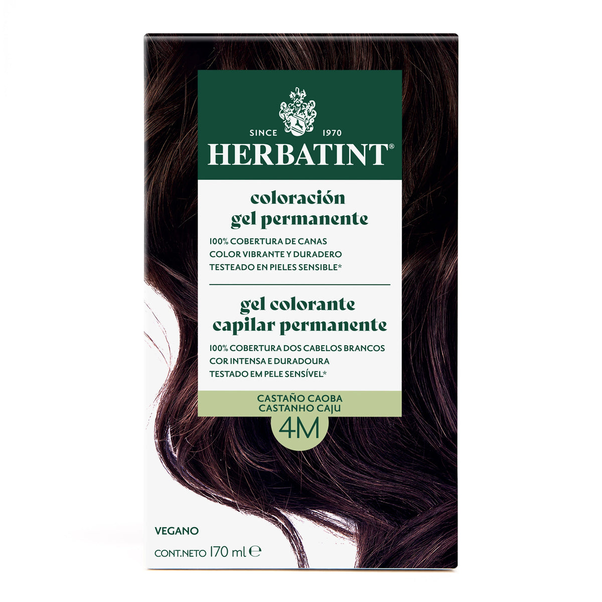 Herbatint 4M Castaño Caoba Tintura natural permanente