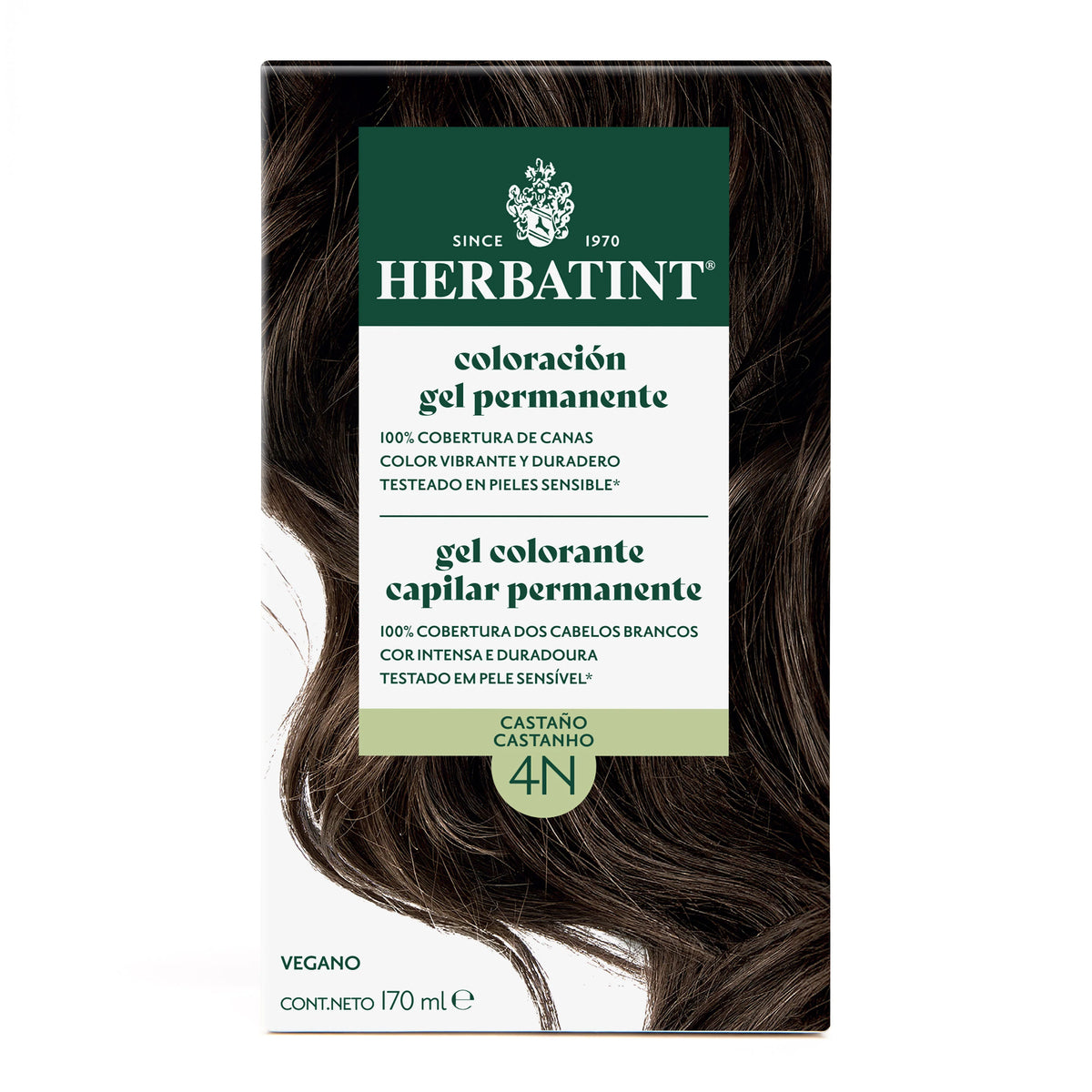 Herbatint 4N Castaño Natural Tintura natural permanente