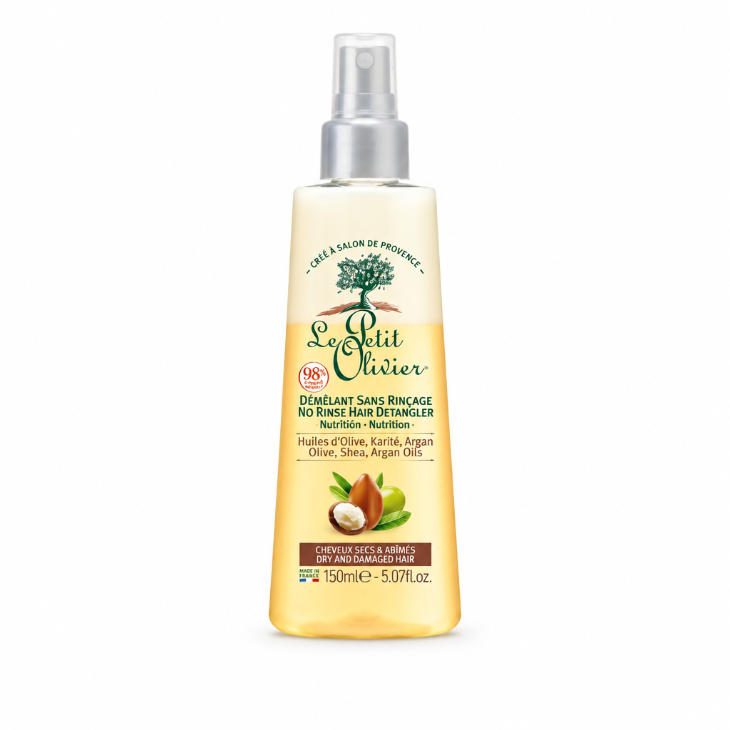 Spray desenredante para cabello seco Le Petit Olivier de 150 ml